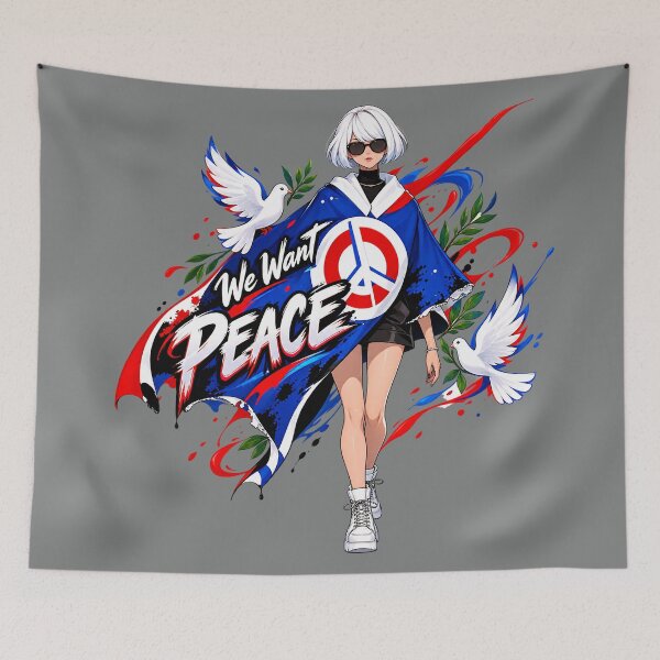 Item preview, We Want Peace – Peace Dove & Unity Art designed and sold by IMuDesigner.