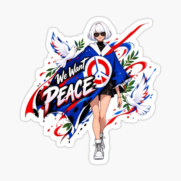 Item preview, We Want Peace – Peace Dove & Unity Art designed and sold by IMuDesigner.