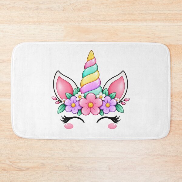 Aperçu de l'œuvre T-shirt d'anniversaire licorne, T-shirt licorne arc-en-ciel pastel magique avec couronne de fleurs, T-shirt licorne kawaii mignon, T-shirt personnalisé pour fête d'anniversaire, Cadeau licorne unisexe créée et vendue par medarabon04.