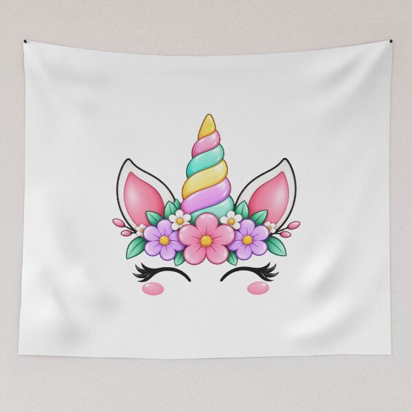 Item preview, Unicorn Birthday Shirt, Magical Pastel Rainbow Unicorn Floral Crown Tee, Cute Kawaii Unicorn T-Shirt, Custom Birthday Party Shirt, Unisex Unicorn Gift designed and sold by medarabon04.