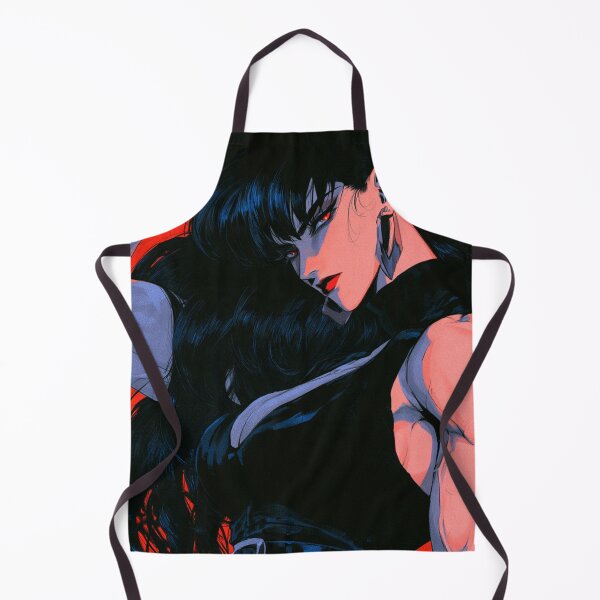 Item preview, Muscular Anime Goth - Crimson Eyes & Voluminous Hair Portrait designed and sold by AxeWave.