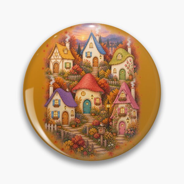 Artikelvorschau, Vintage und charmantes Herbstdorf entworfen und verkauft von JessouArt.