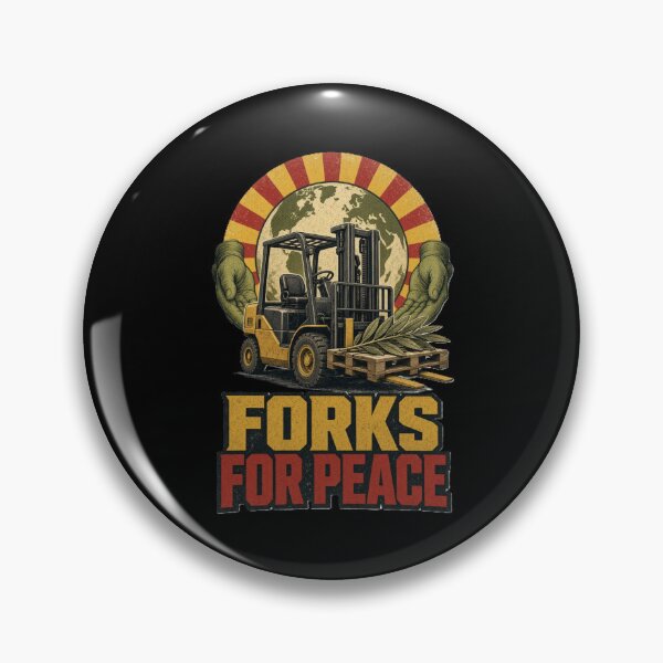 Item preview, Forks for Peace Forklift Operator designed and sold by RetroNibylander.