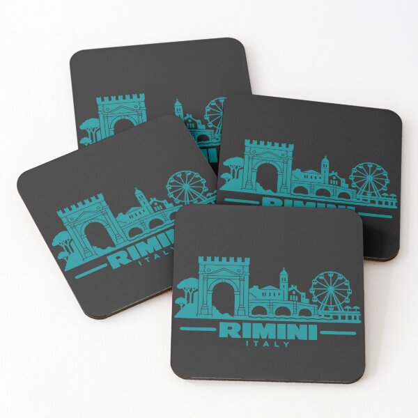 Item preview, Rimini Italy Line Art Coastline Poster designed and sold by CMYKStudio.