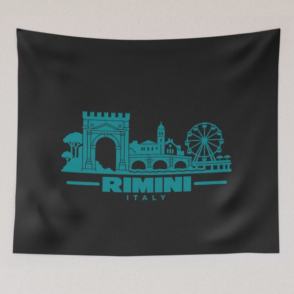 Item preview, Rimini Italy Line Art Coastline Poster designed and sold by CMYKStudio.