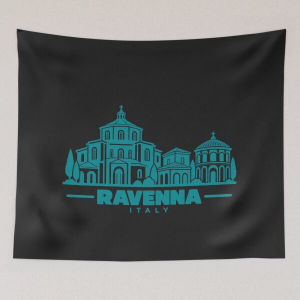 Item preview, Ravenna Italy Line Art Landmark Poster designed and sold by CMYKStudio.