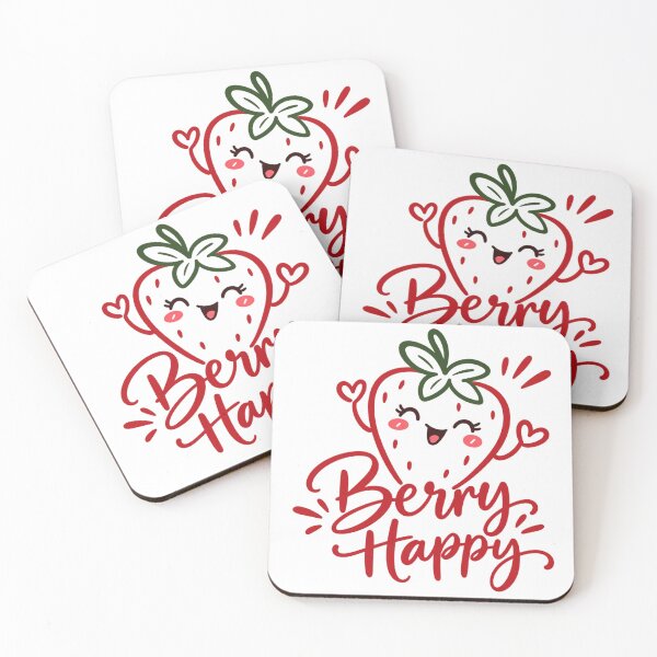 Item preview, Berry Happy Cute Strawberry designed and sold by SimsimahLaughs.