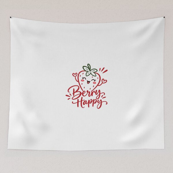Item preview, Berry Happy Cute Strawberry designed and sold by SimsimahLaughs.
