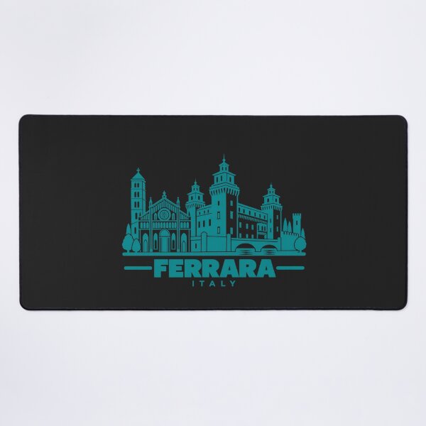 Item preview, Ferrara Italy Line Art Landmark Poster designed and sold by CMYKStudio.