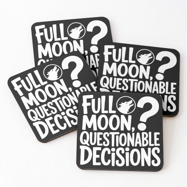 Item preview, Full Moon, Questionable Decisions designed and sold by theartfulaspie.