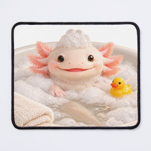 Item preview, Albino Axolotl Bubble Bath designed and sold by Sillytoe.