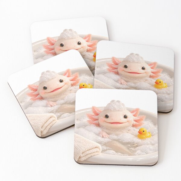 Item preview, Albino Axolotl Bubble Bath designed and sold by Sillytoe.