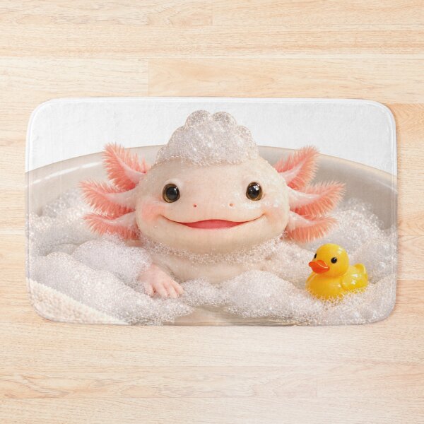 Item preview, Albino Axolotl Bubble Bath designed and sold by Sillytoe.