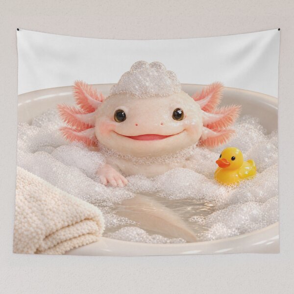Item preview, Albino Axolotl Bubble Bath designed and sold by Sillytoe.