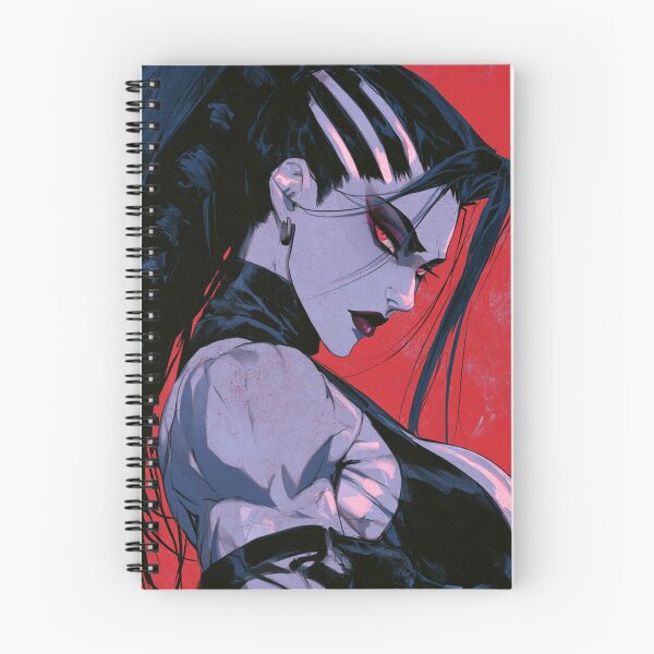 Item preview, Muscular Anime Goth - High Ponytail White Hair Clips Red Backdrop Art designed and sold by AxeWave.