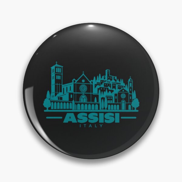 Item preview, Assisi Italy Line Art Landmark Poster designed and sold by CMYKStudio.