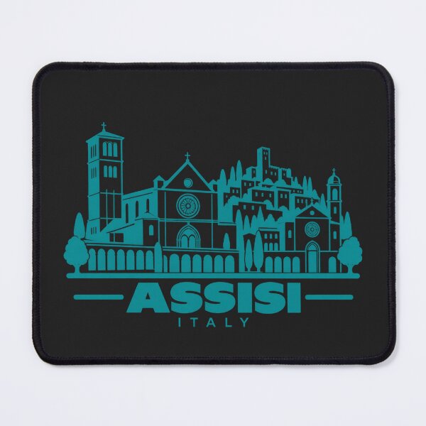 Item preview, Assisi Italy Line Art Landmark Poster designed and sold by CMYKStudio.