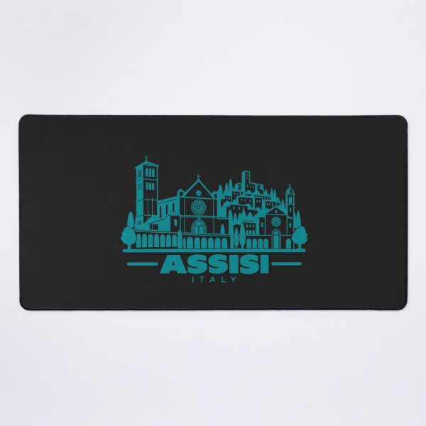 Item preview, Assisi Italy Line Art Landmark Poster designed and sold by CMYKStudio.