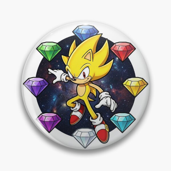 Item preview, Super Sonic & the Chaos Emeralds designed and sold by FreakNRetro.