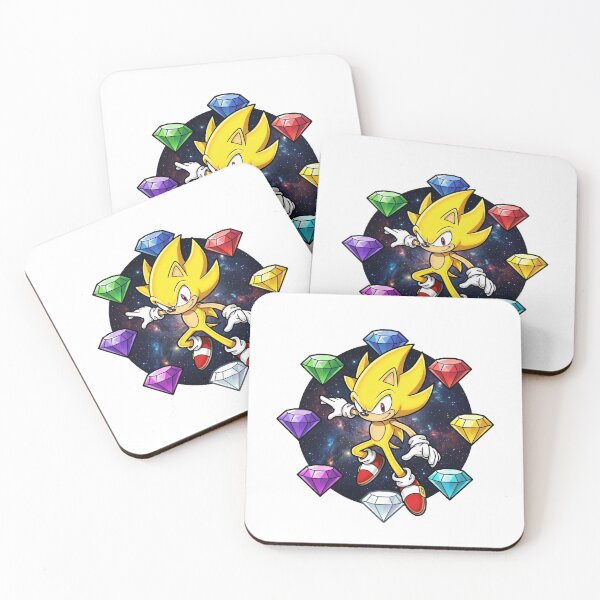Item preview, Super Sonic & the Chaos Emeralds designed and sold by FreakNRetro.