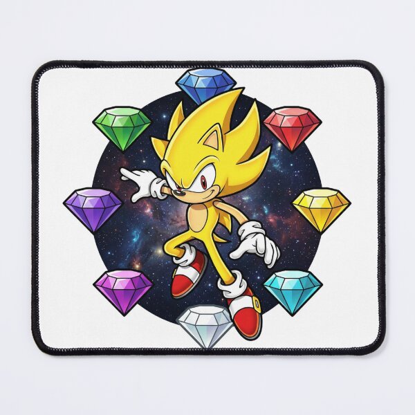 Item preview, Super Sonic & the Chaos Emeralds designed and sold by FreakNRetro.