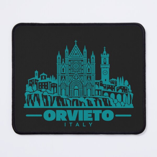 Item preview, Orvieto Italy Line Art Landmark Poster designed and sold by CMYKStudio.