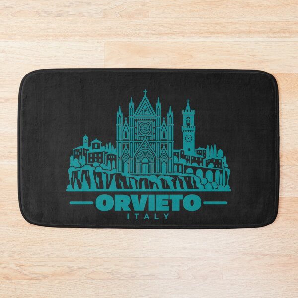 Item preview, Orvieto Italy Line Art Landmark Poster designed and sold by CMYKStudio.