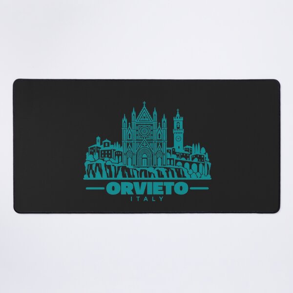 Item preview, Orvieto Italy Line Art Landmark Poster designed and sold by CMYKStudio.