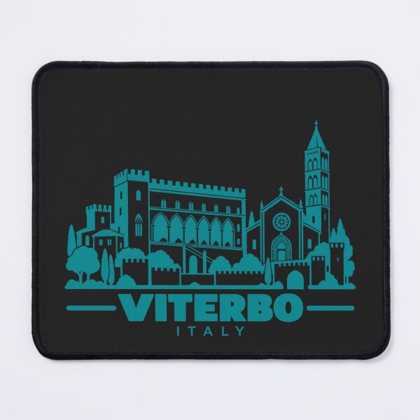 Item preview, Viterbo Italy Line Art Landmark Poster designed and sold by CMYKStudio.