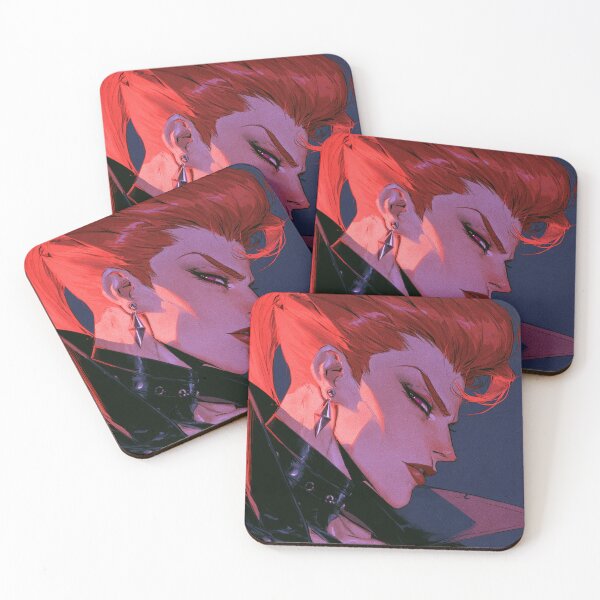 Item preview, Muscular Anime Warrior - Red Hair High Collar Portrait designed and sold by AxeWave.