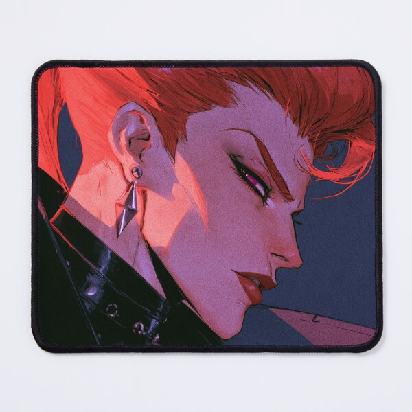 Item preview, Muscular Anime Warrior - Red Hair High Collar Portrait designed and sold by AxeWave.