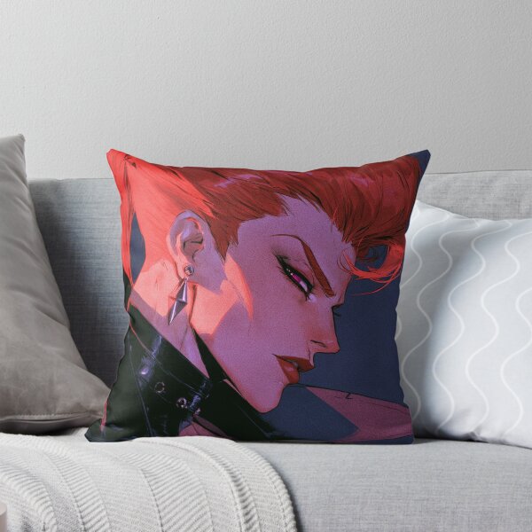 Item preview, Muscular Anime Warrior - Red Hair High Collar Portrait designed and sold by AxeWave.
