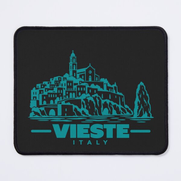 Item preview, Vieste Italy Line Art Coastline Poster designed and sold by CMYKStudio.
