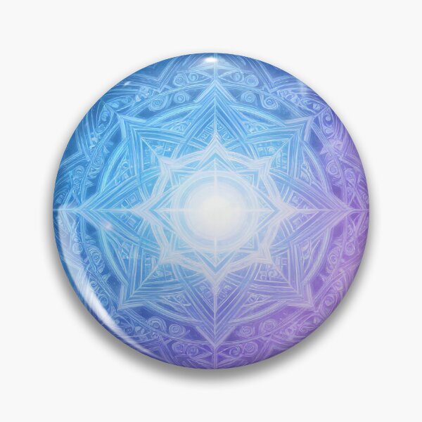 Item preview, Sacred Geometry Mandal in purple and blue designed and sold by artedamensagem.