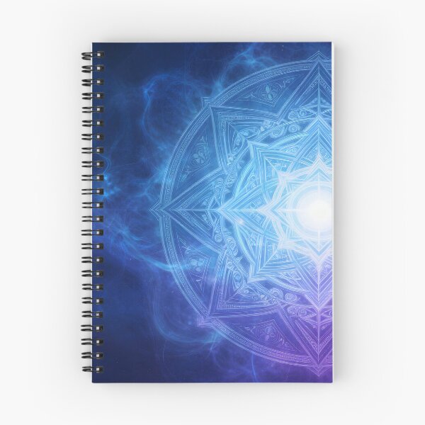 Item preview, Sacred Geometry Mandal in purple and blue designed and sold by artedamensagem.