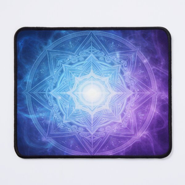 Item preview, Sacred Geometry Mandal in purple and blue designed and sold by artedamensagem.