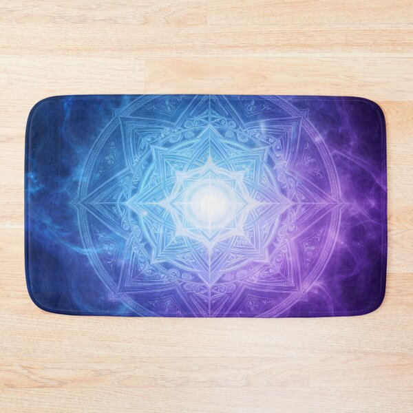 Item preview, Sacred Geometry Mandal in purple and blue designed and sold by artedamensagem.