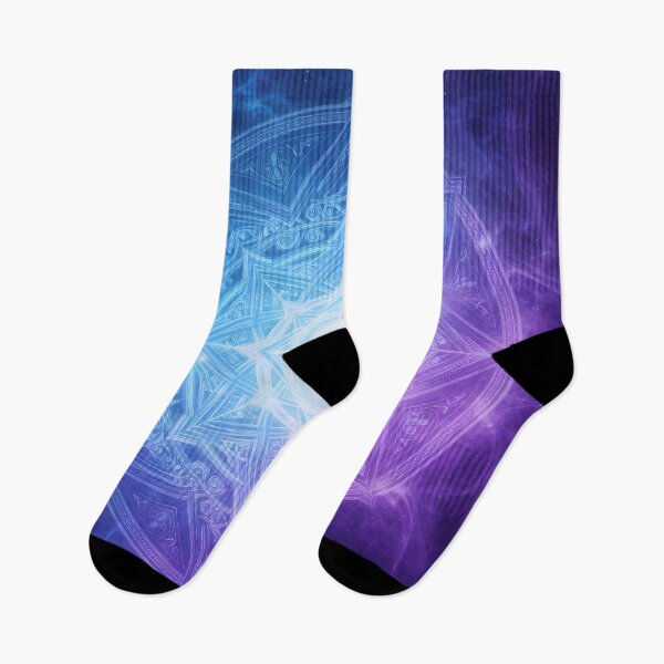 Item preview, Sacred Geometry Mandal in purple and blue designed and sold by artedamensagem.