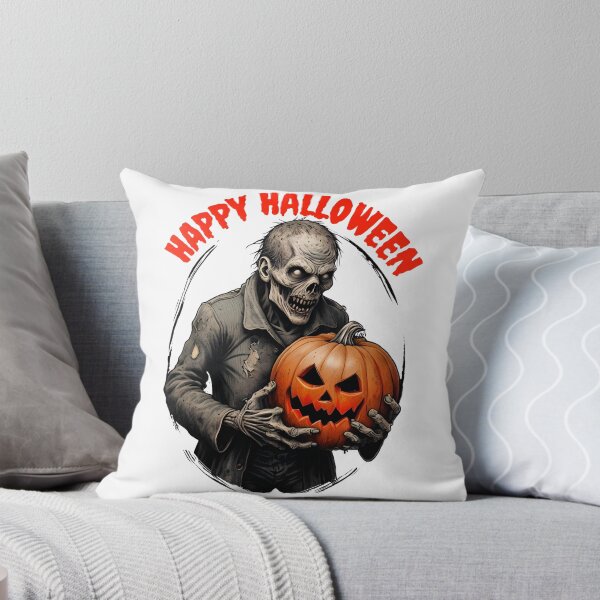 Item preview, Zombie with Pumpkin - Happy Halloween designed and sold by NightTimeJ.
