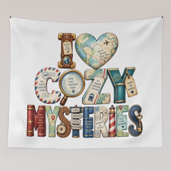 Item preview, I Love Cozy Mysteries - Travel designed and sold by Lori Winslow Designs.