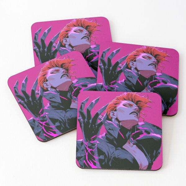 Item preview, Muscular Anime Warrior - Red Hair & Clawed Glove Magenta Art designed and sold by AxeWave.