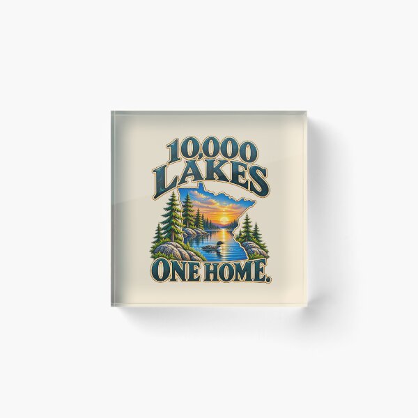 Item preview, Minnesota 10,000 Lakes One Home – Loon Lake State Pride designed and sold by HO•Designs.