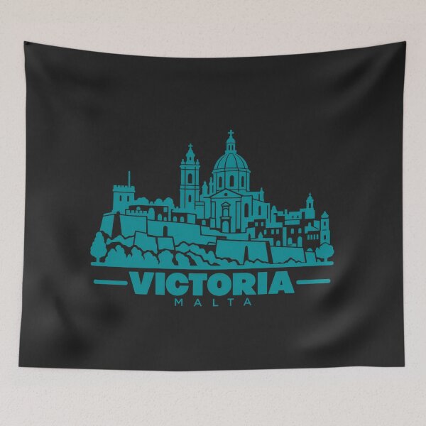 Item preview, Victoria Malta Line Art Landmark Poster designed and sold by CMYKStudio.