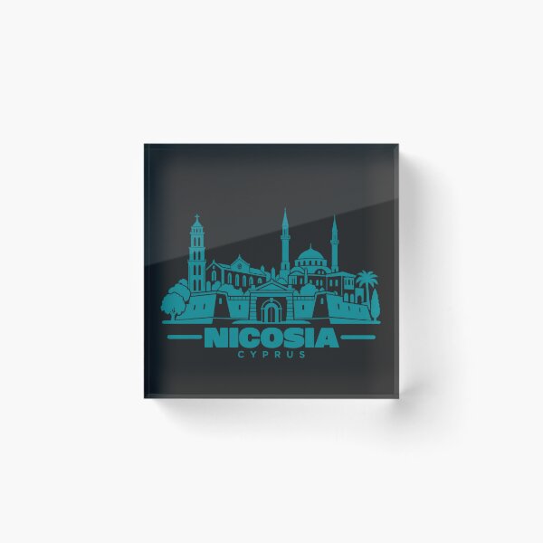 Item preview, Nicosia Cyprus Line Art Skyline Poster designed and sold by CMYKStudio.
