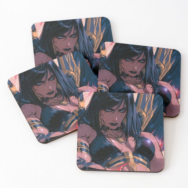 Item preview, Muscular Anime Warrior - Dark Feathered Wings & Gold Accents Art designed and sold by AxeWave.