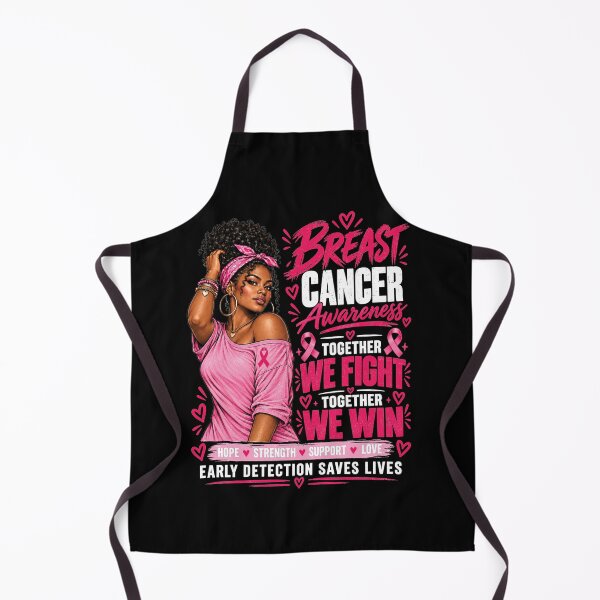 Item preview, Women Black African American Breast Cancer Pink Ribbon Girl 2 designed and sold by SanipepaVase.