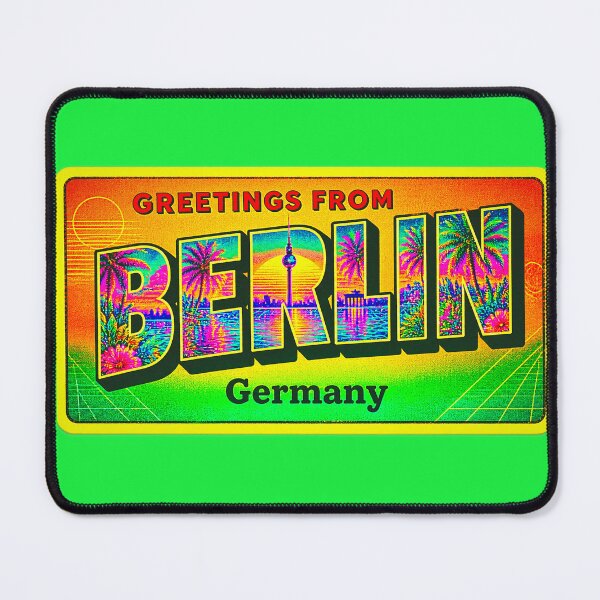 Item preview, Vaporwave Greetings From Berlin - Neon Tourist Irony designed and sold by A E S T H E T A T A G.