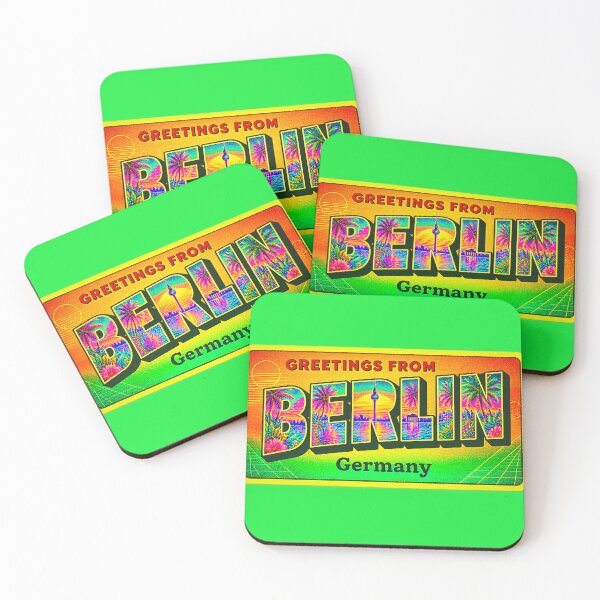 Item preview, Vaporwave Greetings From Berlin - Neon Tourist Irony  designed and sold by A E S T H E T A T A G.