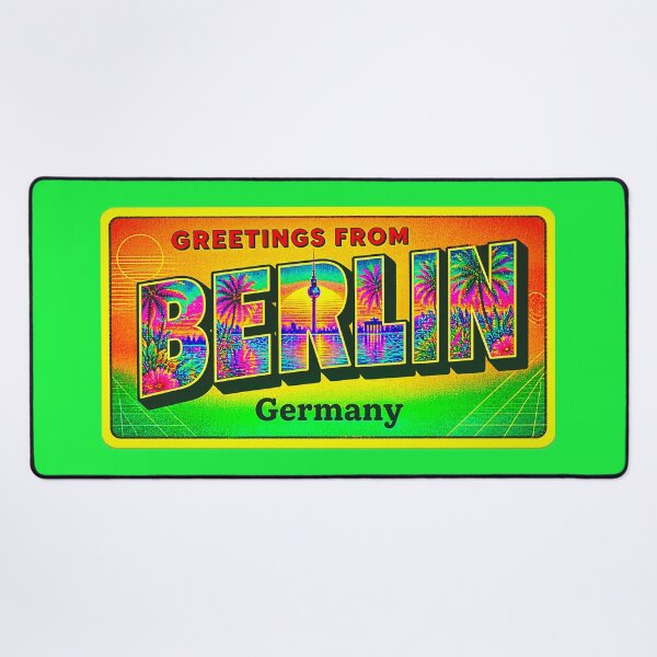 Item preview, Vaporwave Greetings From Berlin - Neon Tourist Irony designed and sold by A E S T H E T A T A G.