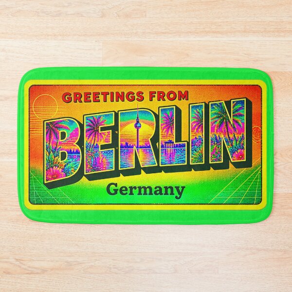Item preview, Vaporwave Greetings From Berlin - Neon Tourist Irony  designed and sold by A E S T H E T A T A G.